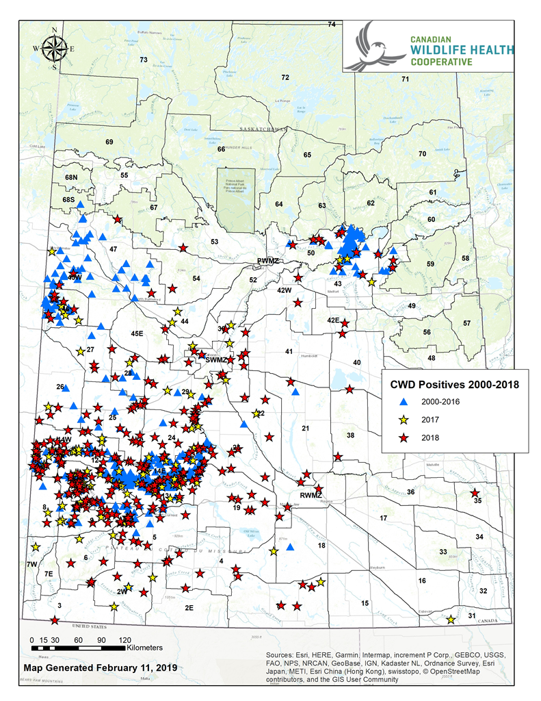 Cwd Positive Map Chronic Wasting Disease: Saskatchewan Chronic Wasting Disease TSE Prion ...